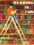 Reading Is Fun Poster-Roger Duvoisin-Framed Stretched Canvas