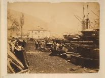 Houses of Parliament under Construction, London, C.1858 (B/W Photo)-Roger Fenton-Giclee Print