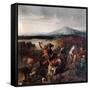 Roger I of Sicily at the Battle of Cerami in 1061-Prosper Lafaye-Framed Stretched Canvas