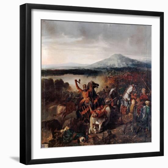 Roger I of Sicily at the Battle of Cerami in 1061-Prosper Lafaye-Framed Giclee Print