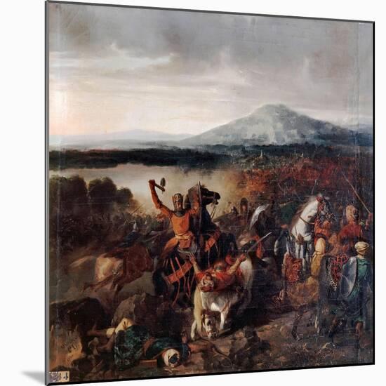 Roger I of Sicily at the Battle of Cerami in 1061-Prosper Lafaye-Mounted Giclee Print