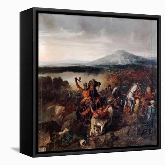 Roger I of Sicily at the Battle of Cerami in 1061-Prosper Lafaye-Framed Stretched Canvas