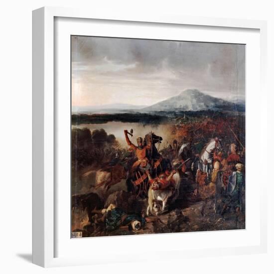 Roger I of Sicily at the Battle of Cerami in 1061-Prosper Lafaye-Framed Giclee Print