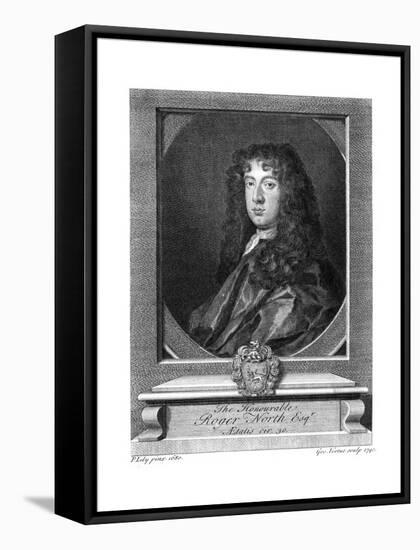 Roger North-Sir Peter Lely-Framed Stretched Canvas