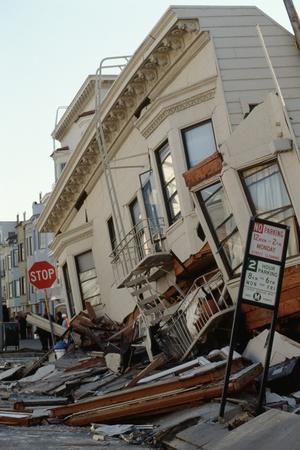 Quake-Damaged Apartment House