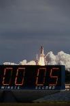 Space Shuttle Discovery Lifting Off and Countdown Clock-Roger Ressmeyer-Photographic Print