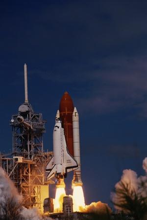 Space Shuttle Discovery Lifting Off