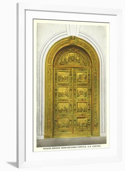 Rogers Door, Capitol, Washington D.C.-null-Framed Art Print