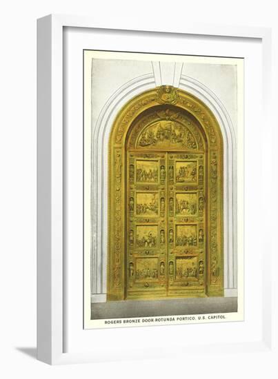 Rogers Door, Capitol, Washington D.C.-null-Framed Art Print