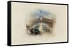 Rogers's Poems 1835 Watercolours, Venice (The Rialto - Moonlight)-J. M. W. Turner-Framed Stretched Canvas