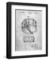 Rogers Snare Drum Patent-Cole Borders-Framed Art Print