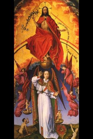 Christ with the Archangel Michael
