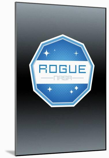 Rogue NASA Modern Polygon Insignia-null-Mounted Poster