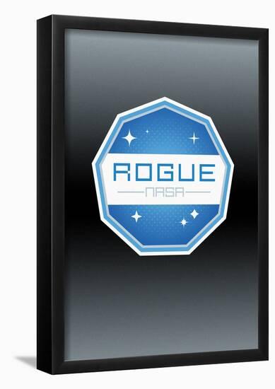 Rogue NASA Modern Polygon Insignia-null-Framed Poster