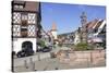 Rohrbrunnen Fountain and Oberturm Tower-Markus-Stretched Canvas