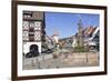 Rohrbrunnen Fountain and Oberturm Tower-Markus-Framed Photographic Print