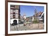 Rohrbrunnen Fountain and Oberturm Tower-Markus-Framed Photographic Print