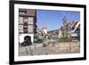 Rohrbrunnen Fountain and Oberturm Tower-Markus-Framed Photographic Print