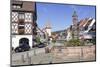 Rohrbrunnen Fountain and Oberturm Tower-Markus-Mounted Photographic Print