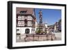 Rohrbrunnen Fountain on the Marketplace, Black Forest, Baden Wurttemberg, Germany-Markus Lange-Framed Photographic Print