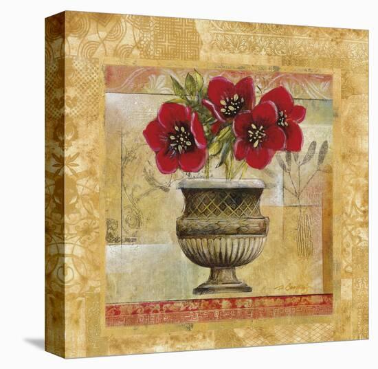 Rojo Botanical V-Carney-Stretched Canvas