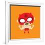 Rojo Flexing His Muscles-null-Framed Giclee Print