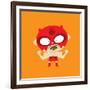 Rojo Flexing His Muscles-null-Framed Giclee Print