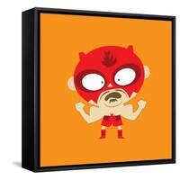 Rojo Flexing His Muscles-null-Framed Stretched Canvas