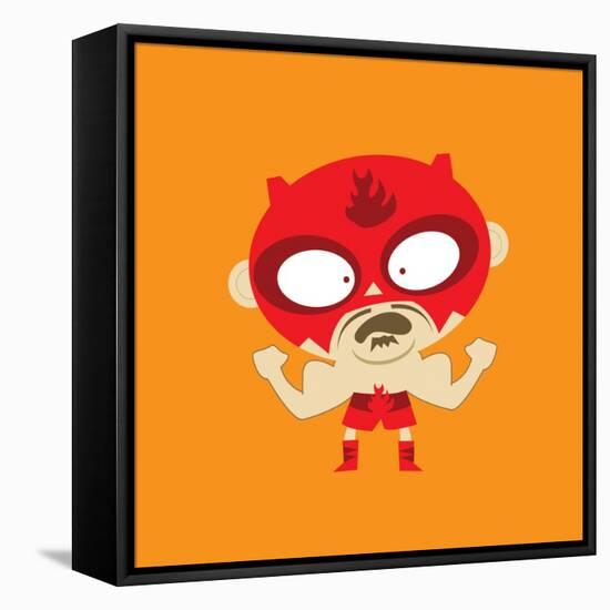 Rojo Flexing His Muscles-null-Framed Stretched Canvas