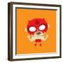 Rojo Flexing His Muscles-null-Framed Giclee Print