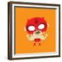 Rojo Flexing His Muscles-null-Framed Giclee Print