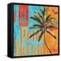 Rojo Palm II-Paul Brent-Framed Stretched Canvas