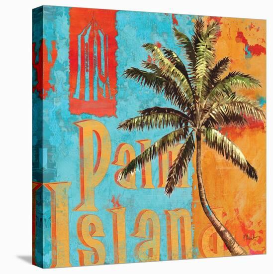 Rojo Palm II-Paul Brent-Stretched Canvas