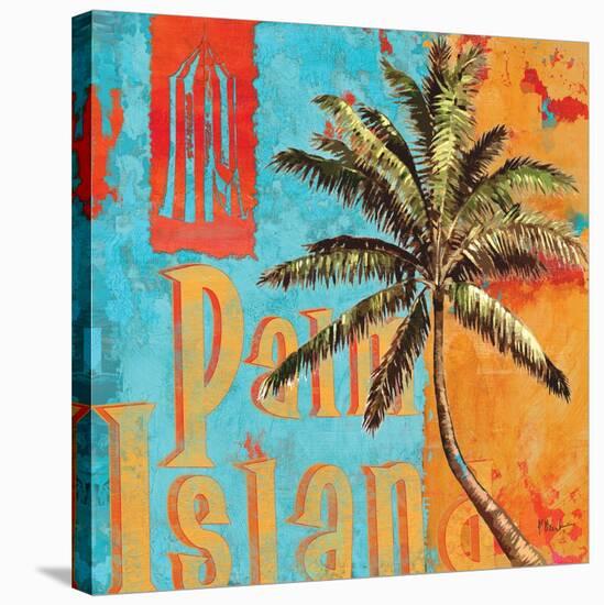 Rojo Palm II-Paul Brent-Stretched Canvas