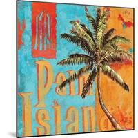 Rojo Palm II-Paul Brent-Mounted Art Print