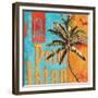 Rojo Palm II-Paul Brent-Framed Premium Giclee Print