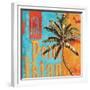 Rojo Palm II-Paul Brent-Framed Premium Giclee Print