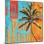 Rojo Palm II-Paul Brent-Mounted Premium Giclee Print