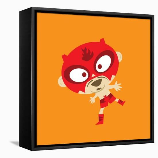 Rojo Standing On One Foot-null-Framed Stretched Canvas