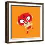 Rojo Standing On One Foot-null-Framed Giclee Print