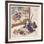 Rokuban Hidara-Gempei, 1825-Utagawa Kunisada-Framed Giclee Print