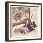 Rokuban Hidara-Gempei, 1825-Utagawa Kunisada-Framed Giclee Print