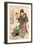 Rokudaime Iwai Hanshiro Shichikaiki Tsuizen (Shigenoi Ko Wakare)-Utagawa Kuniyoshi-Framed Giclee Print