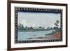 Rokugo Ferry-Ando Hiroshige-Framed Giclee Print