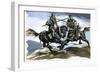 Roland and Oliver, the Warrior Friends, 1962-Ron Embleton-Framed Giclee Print