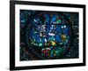 Roland Breaks His Sword and Sounds His Horn, Stained Glass, Chartres Cathedral, France, 1194-1260-null-Framed Photographic Print