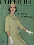 L'Officiel, March 1961 - Tailleur de Christian Dior en Tilfiz de Lesur-Roland de Vassal-Art Print