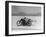 Roland Free Breaking World's Speed Record on Bonneville Salt Flats While Laying on His Bike-Peter Stackpole-Framed Premium Photographic Print