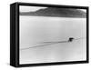 Roland Free Breaking World's Speed Record on Bonneville Salt Flats-Peter Stackpole-Framed Stretched Canvas