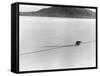 Roland Free Breaking World's Speed Record on Bonneville Salt Flats-Peter Stackpole-Framed Stretched Canvas